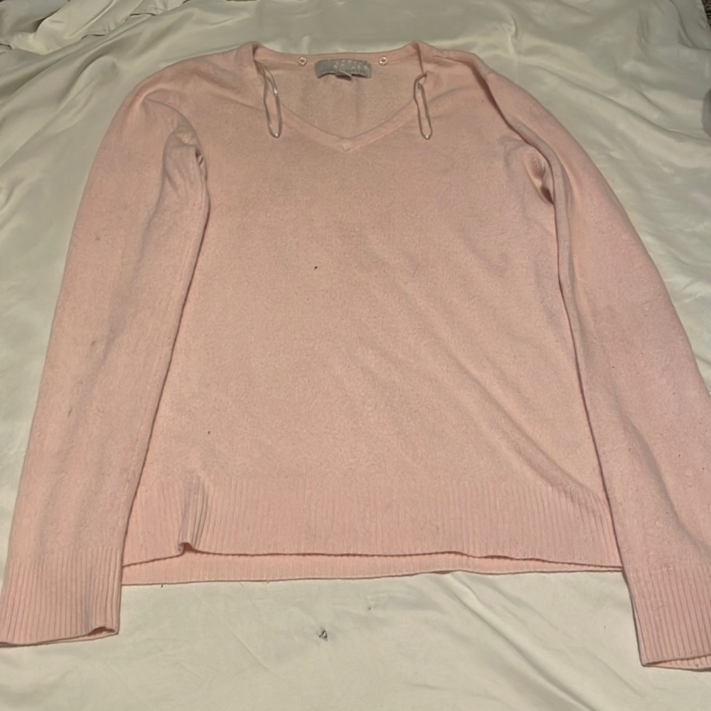 light pink sweater